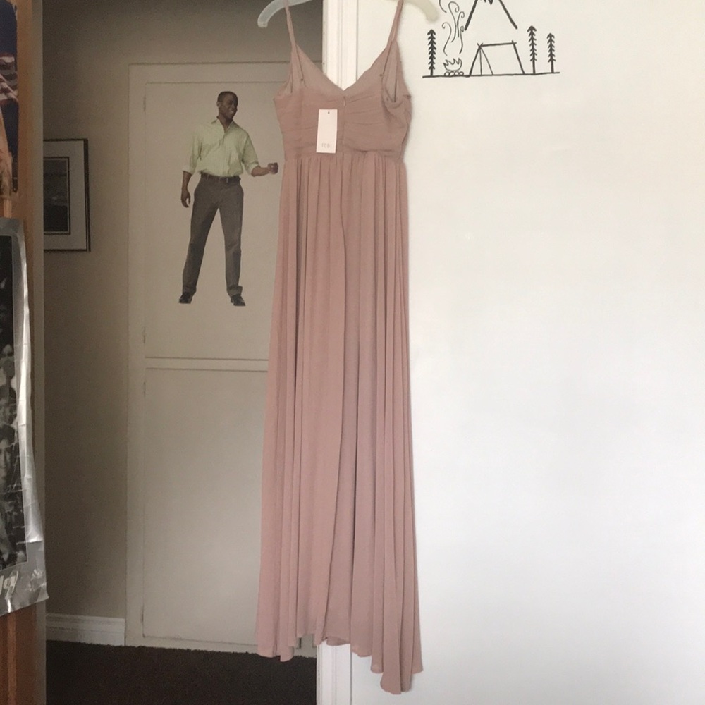Tobi All About Tonight Maxi Dress in Taupe - Picture 2 of 4